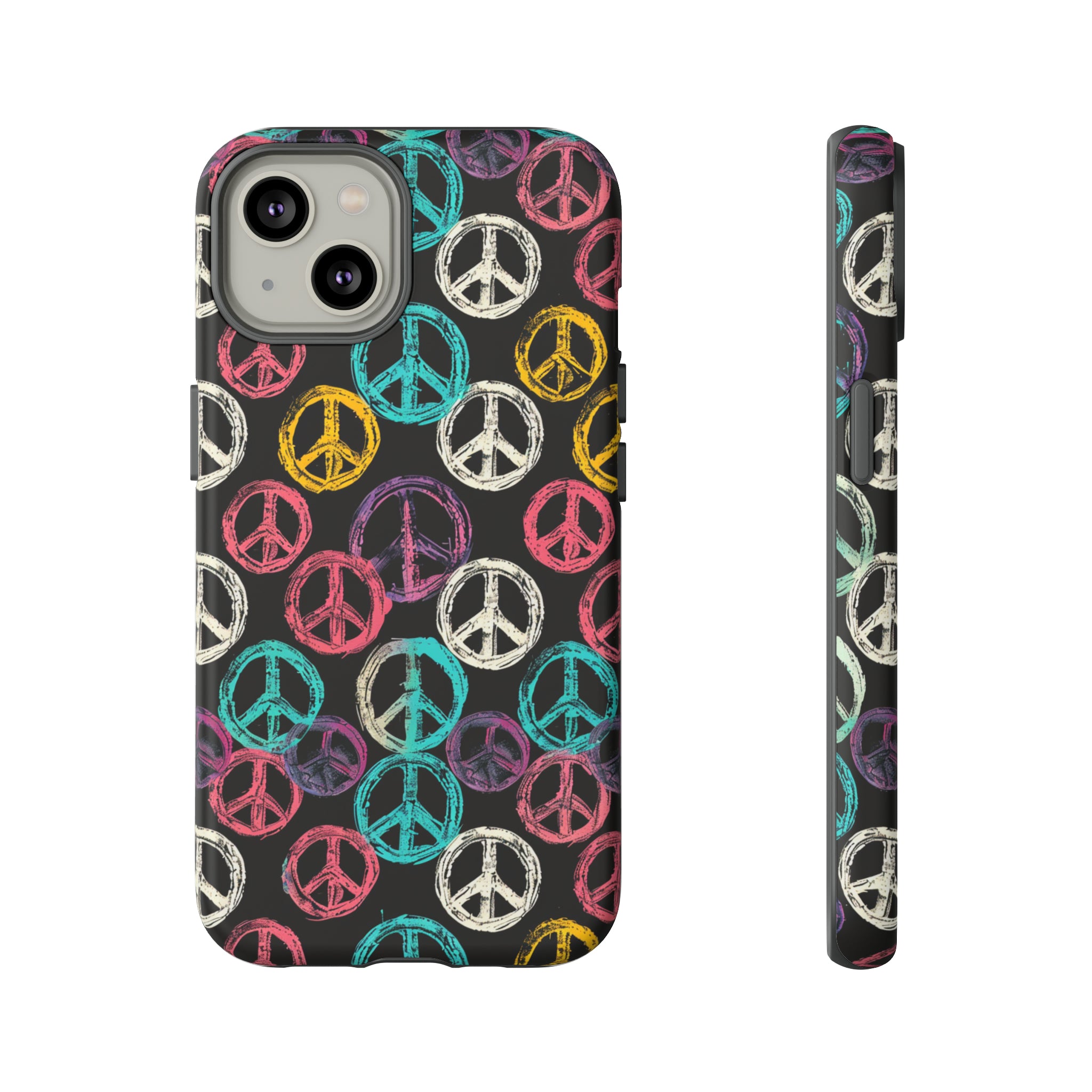 Retro Colorful Peace Phone Case