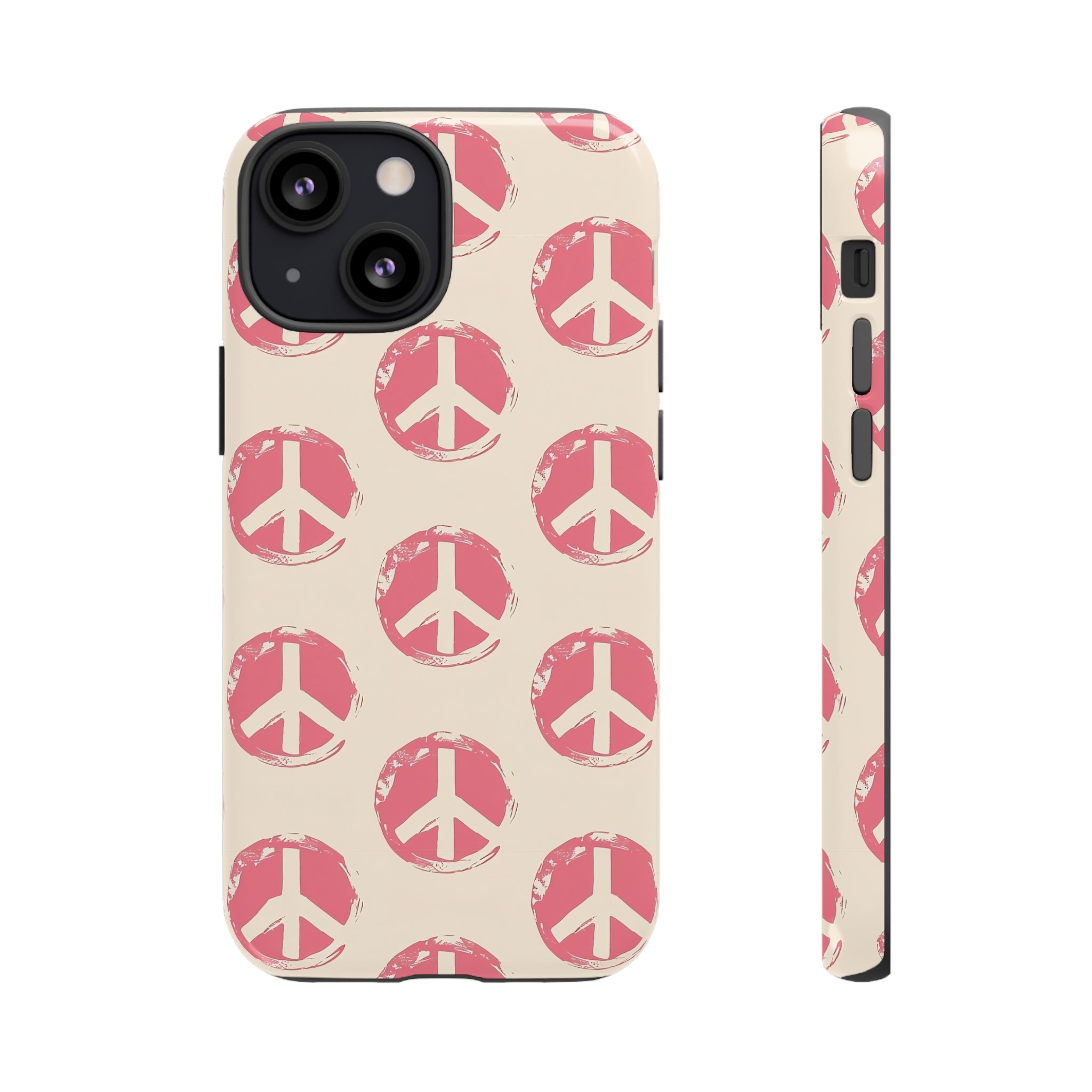 Pink Peace Symbol Phone Case