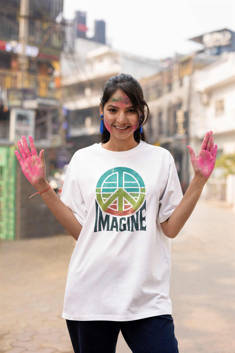 Retro Imagine Peace Tee